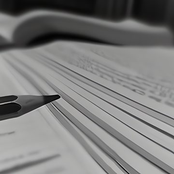 Image shows a pencil hovering over a stack of papers to indicate how much a book editor charges.
